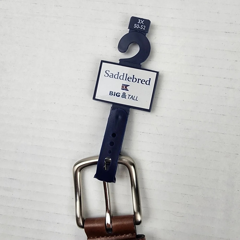 Saddlebred Comfort Flex Navy Belt Mens 3X Big&Tall Nylon Braided Nylon Stretch